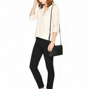 Aritzia Babaton Black Suede Elliot Pant - Size 2